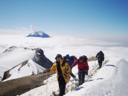 Volcano-hiking